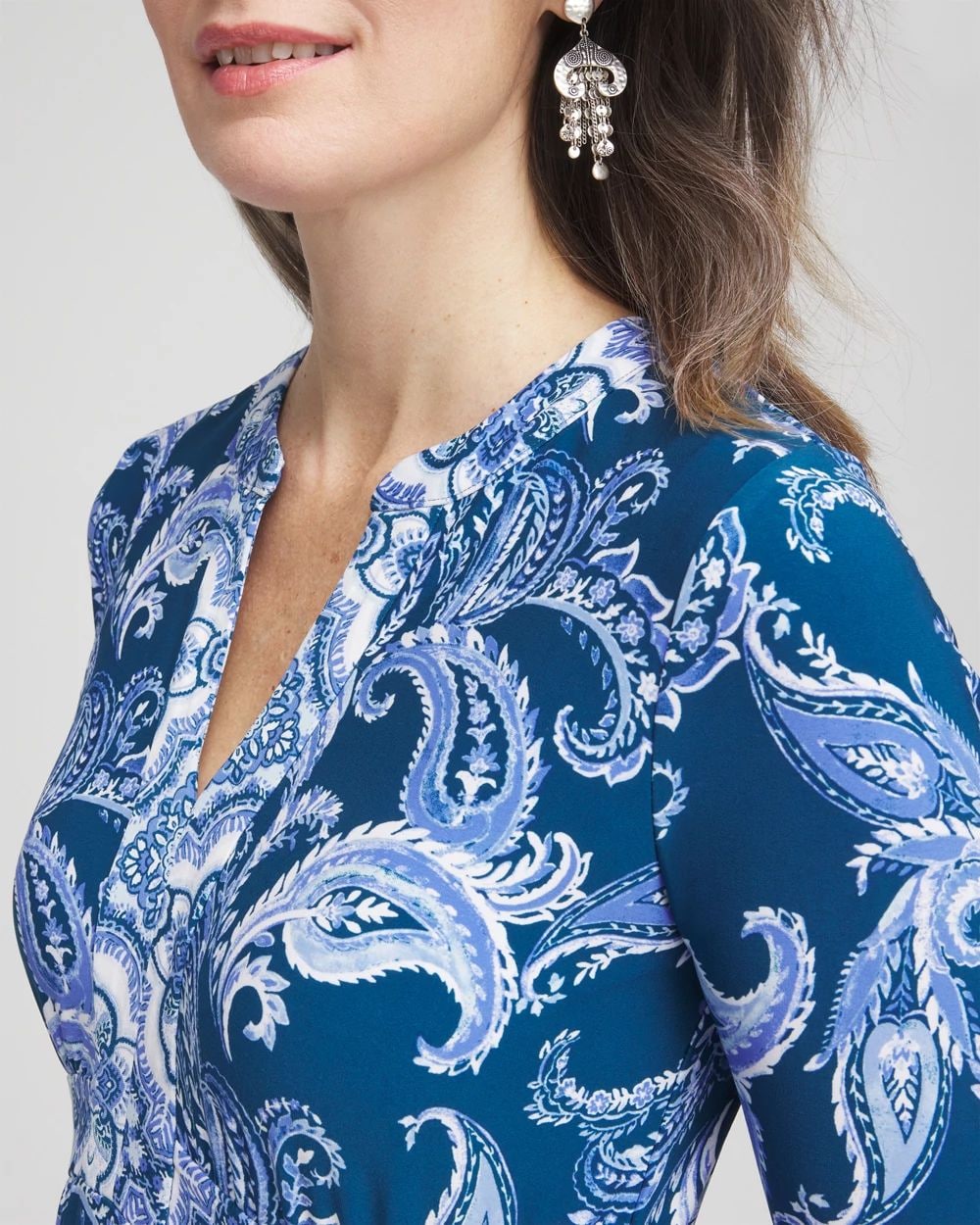 3/4 Sleeved Jersey Maxi Dress | Chico's